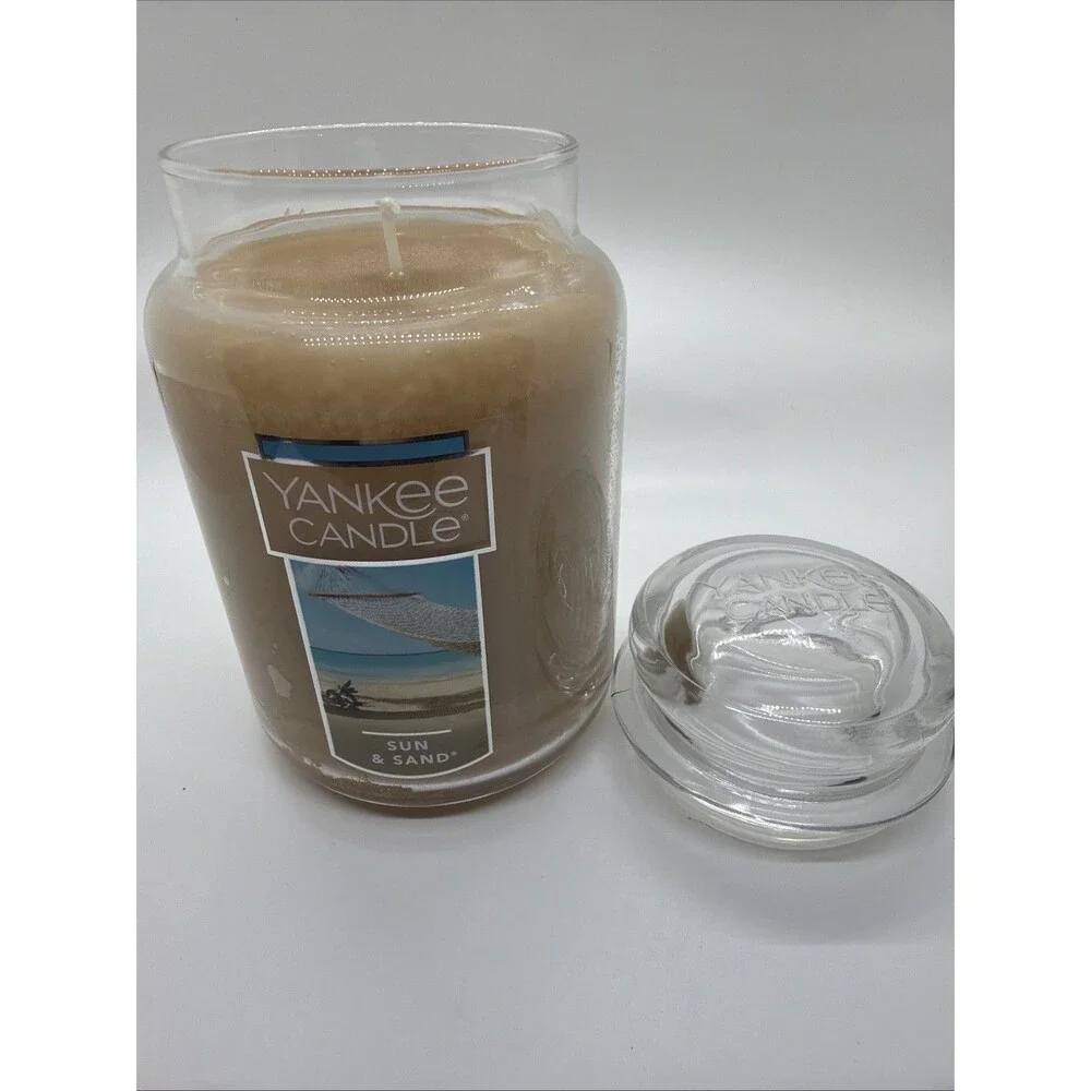 New Unburned Yankee Candle Sun and Sand Large 22 oz Jar Candle